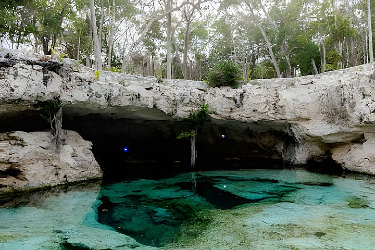 Casa Cruz 2 Rodeada de agua K NAJ con cenote