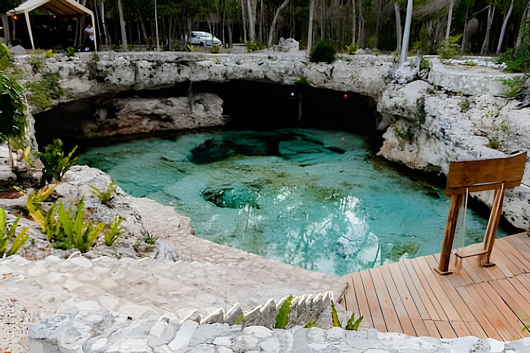 Casa Cruz 2 Rodeada de agua K NAJ con cenote